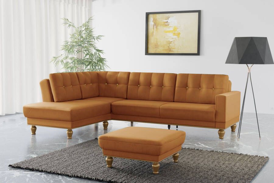 Sit&more Hocker Orient 5 V goudkleurige poten - Foto 4
