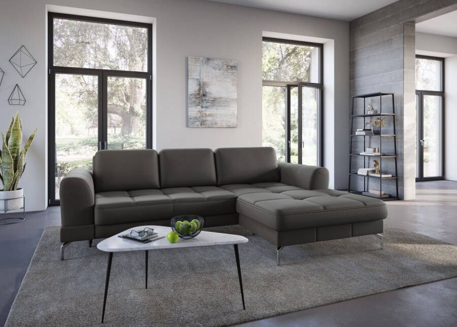 Sit&more Hoekbank Bendigo L-vorm inclusief zitdiepteverstelling bodemvrijheid 15 cm 2 pootkleuren - Foto 17