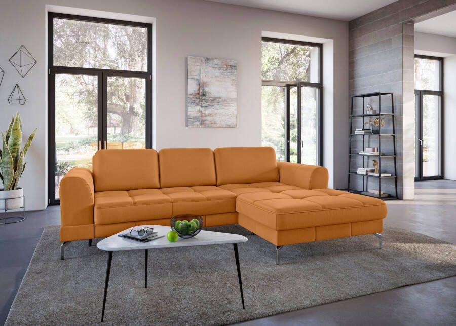 Sit&more Hoekbank Bendigo L-vorm inclusief zitdiepteverstelling bodemvrijheid 15 cm 2 pootkleuren - Foto 16