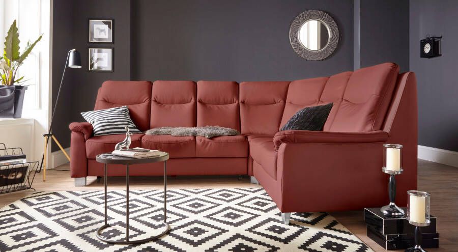 Sit&more Hoekbank Boccaccio L-vorm met binnenvering en verstelbare hoofdsteun naar keuze met slaapfunctie - Foto 7