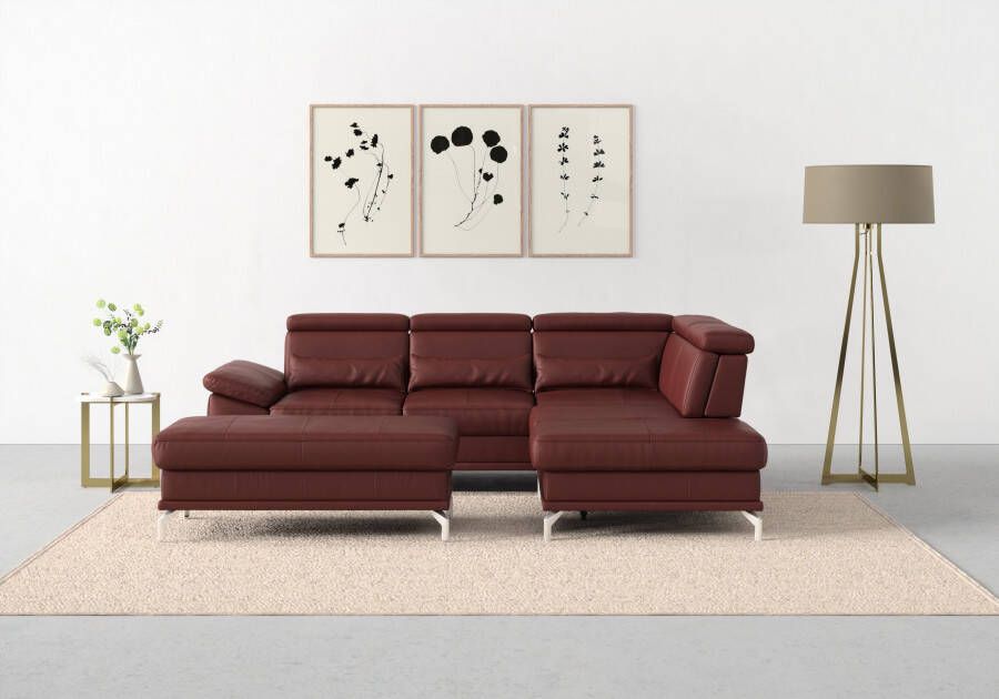 Sit&more Hoekbank Cabrio L-vorm B: 274 cm met zitdiepte- arm- & hoofdverstelling - Foto 12