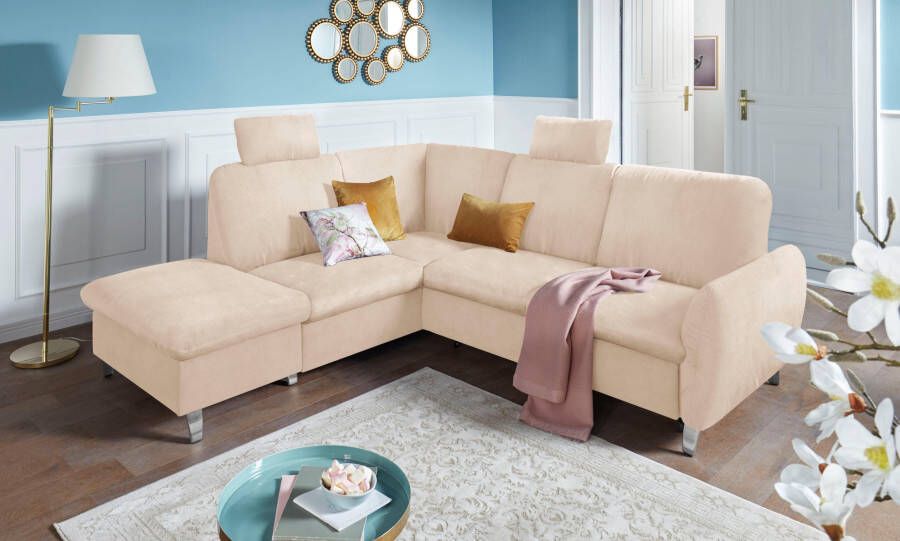 Sit&more Hoekbank Daytona L-vorm met binnenvering twee hoofdsteunen en naar keuze met slaapfunctie - Foto 9