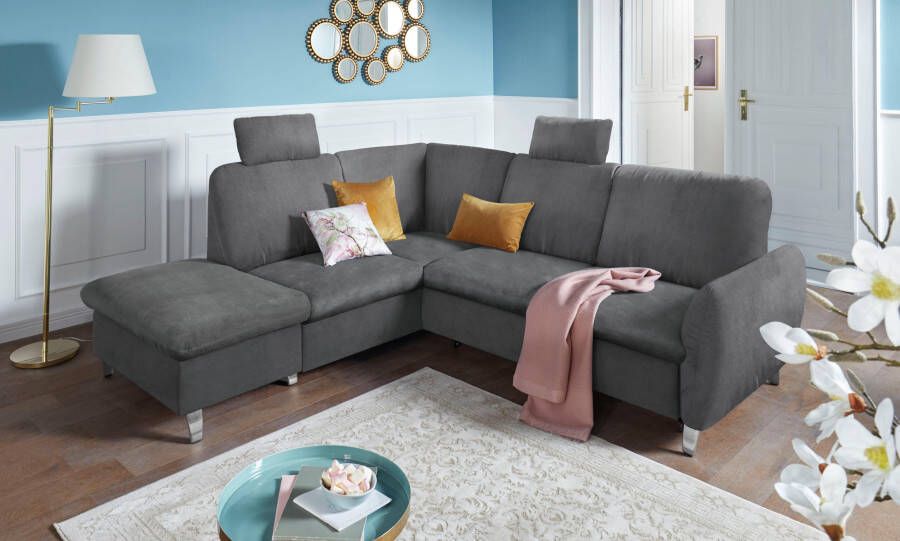 Sit&more Hoekbank Daytona L-vorm met binnenvering twee hoofdsteunen en naar keuze met slaapfunctie - Foto 8