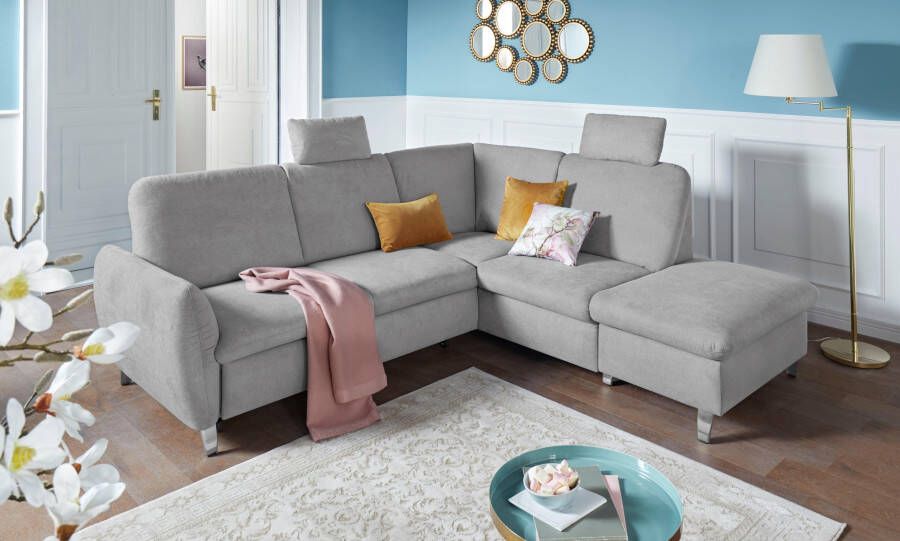 Sit&more Hoekbank Daytona L-vorm met binnenvering twee hoofdsteunen en naar keuze met slaapfunctie - Foto 6