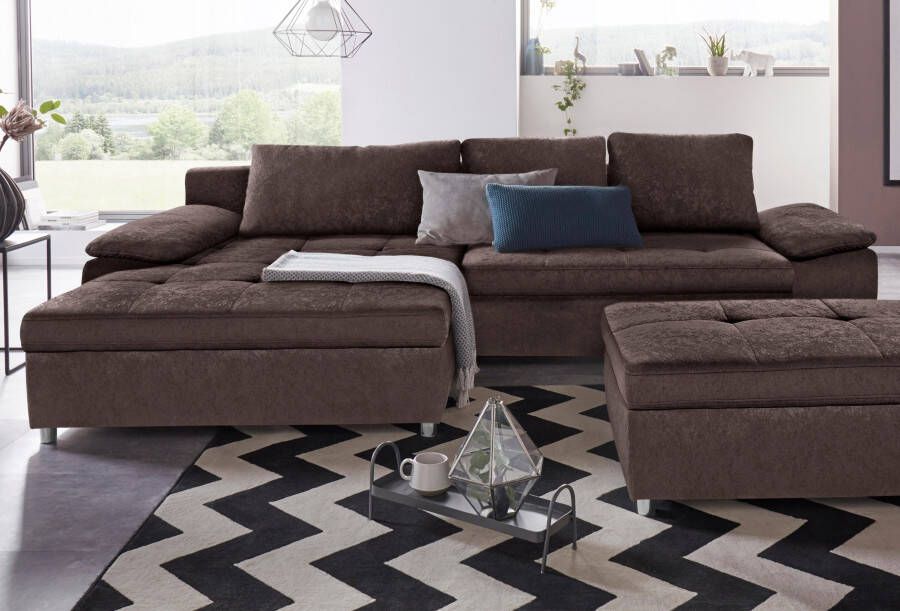 Sit&more Hoekbank Labene L-vorm naar keuze met slaapfunctie en bedkist ook als xxl-variant