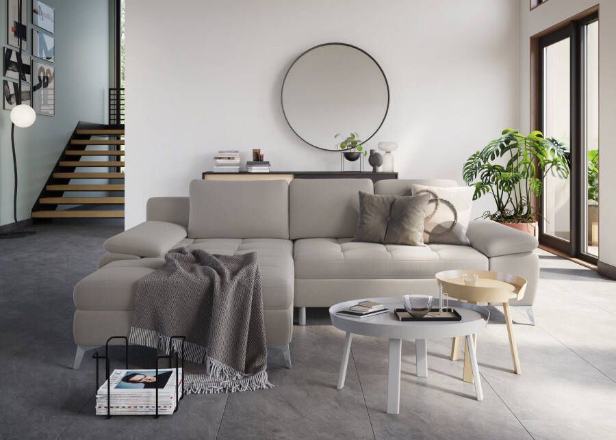 Sit&more Hoekbank Latigo L-vorm met récamier naar keuze met slaapfunctie en bedkist - Foto 1