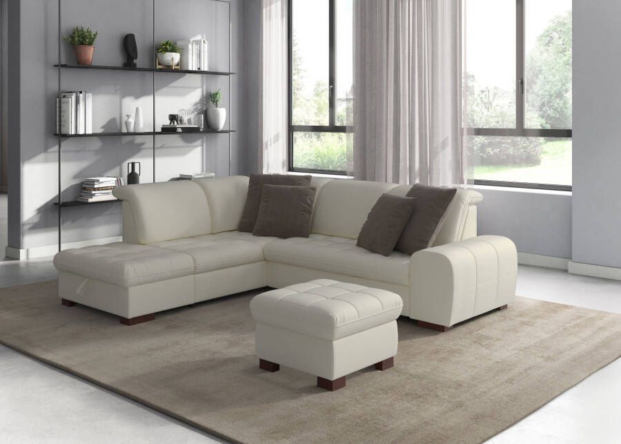 Sit&more Hoekbank Luxor L-vorm naar keuze met slaapfunctie bergruimte en verstelbare hoofdsteun - Foto 12