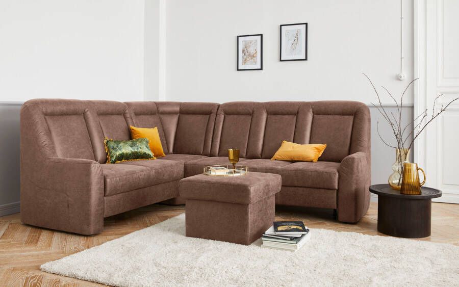 Sit&more Hoekbank Melissa L-vorm klassieke meubelcollectie slaapfunctie naar keuze en lade