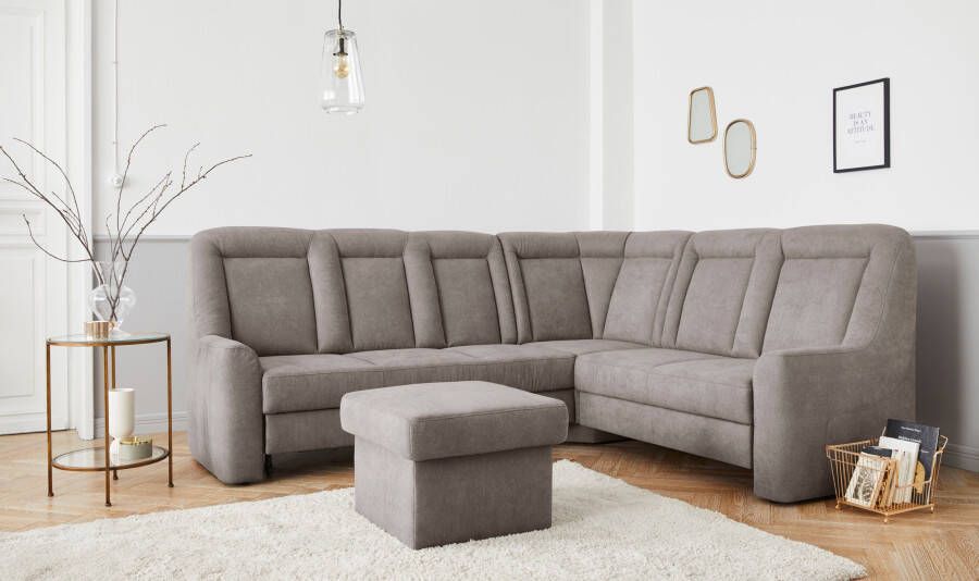 Sit&more Hoekbank Melissa L-vorm klassieke meubelcollectie slaapfunctie naar keuze en lade