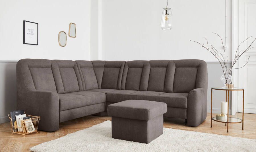Sit&more Hoekbank Melissa L-vorm klassieke meubelcollectie slaapfunctie naar keuze en lade