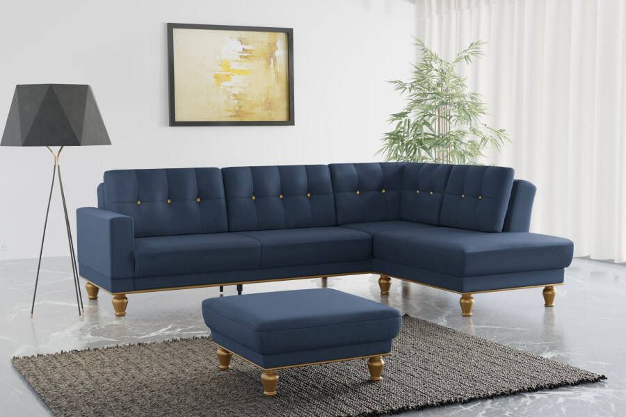 Sit&more Hoekbank Orient 5 L-vorm met strassteentjes naar keuze met slaapfunctie en bedkist - Foto 13