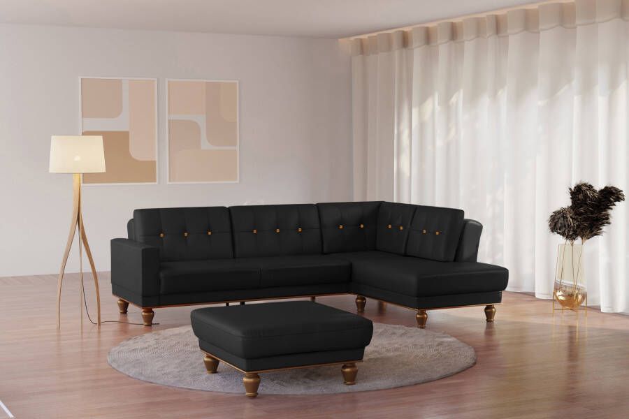 Sit&more Hoekbank Orient 5 V L-Form met strassteentjes naar keuze met slaapfunctie en bedkist - Foto 9