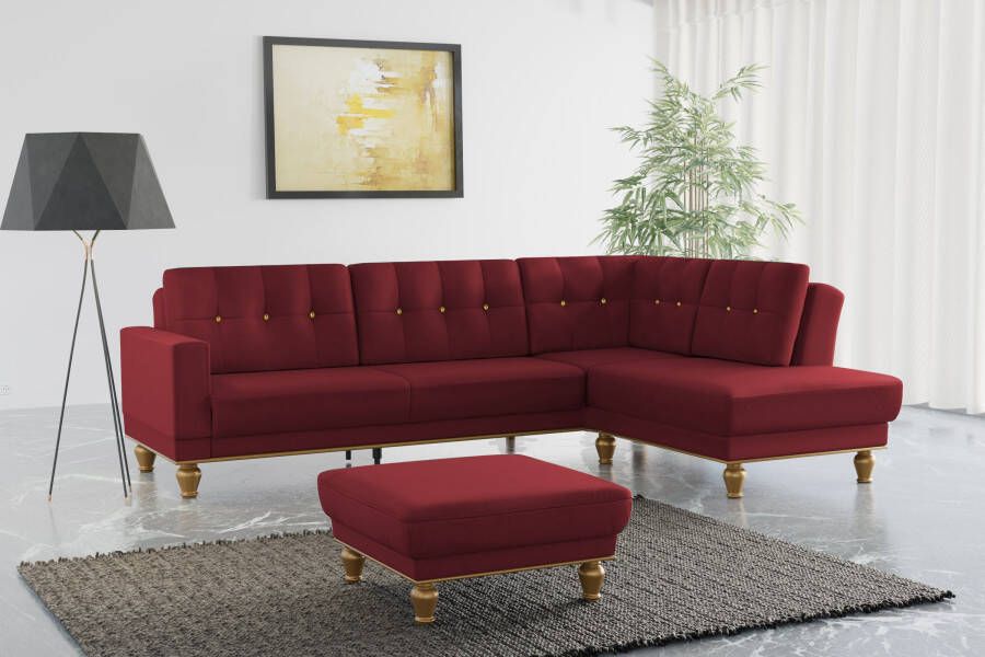 Sit&more Hoekbank Orient 5 L-vorm met strassteentjes naar keuze met slaapfunctie en bedkist - Foto 13