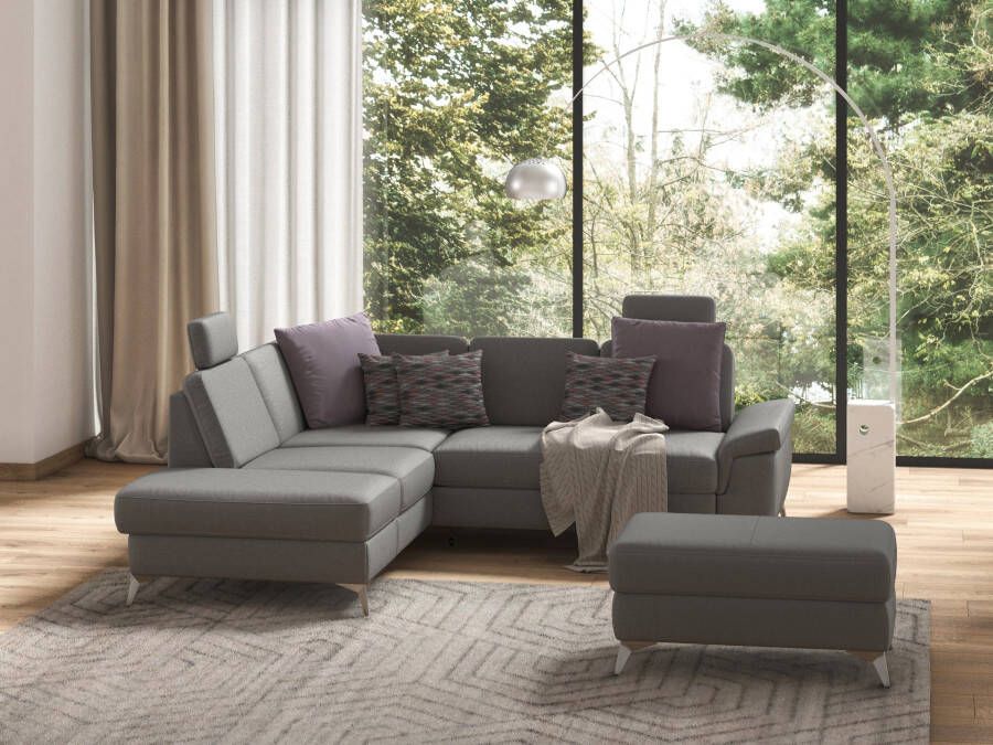 Sit&more Hoekbank Padua L-vorm inclusief zitdiepteverstelling armleuning en binnenvering - Foto 14