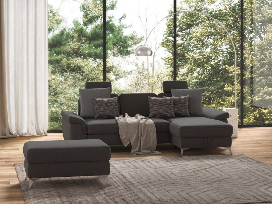 Sit&more Hoekbank Padua L-vorm inclusief zitdiepteverstelling armleuning en binnenvering - Foto 13