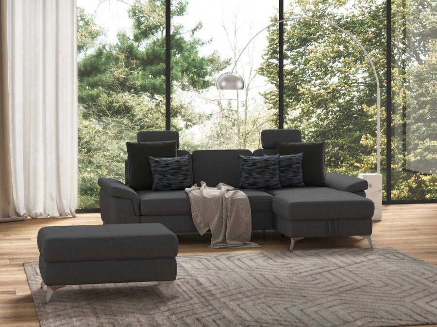 Sit&more Hoekbank Padua L-vorm inclusief zitdiepteverstelling armleuning en binnenvering - Foto 14