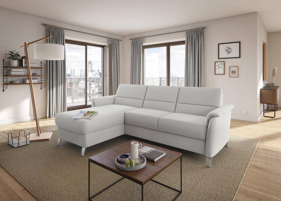 Sit&more Hoekbank Palmera L-vorm B: 244 cm optioneel bedfunctie & bedlade veerkern - Foto 9