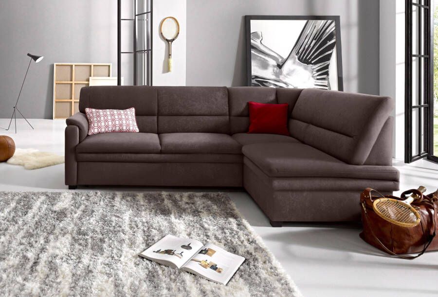 Sit&more Hoekbank Pisa L-vorm met binnenvering naar keuze met slaapfunctie - Foto 6