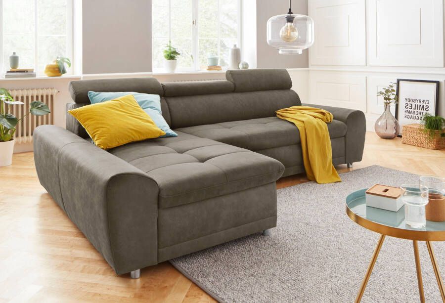 Sit&more Hoekbank Riva L-vorm inclusief verstelbare hoofdsteun naar keuze met slaapfunctie - Foto 5