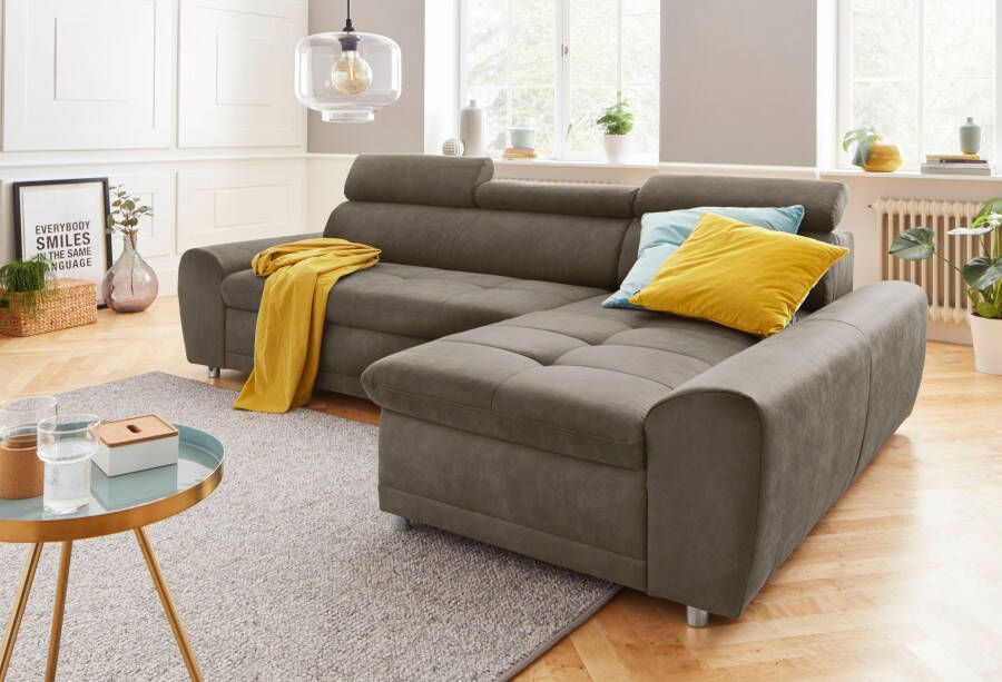 Sit&more Hoekbank Riva L-vorm inclusief verstelbare hoofdsteun naar keuze met slaapfunctie - Foto 7