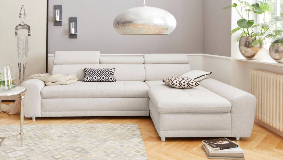 Sit&more Hoekbank Riva L-vorm inclusief verstelbare hoofdsteun naar keuze met slaapfunctie - Foto 8