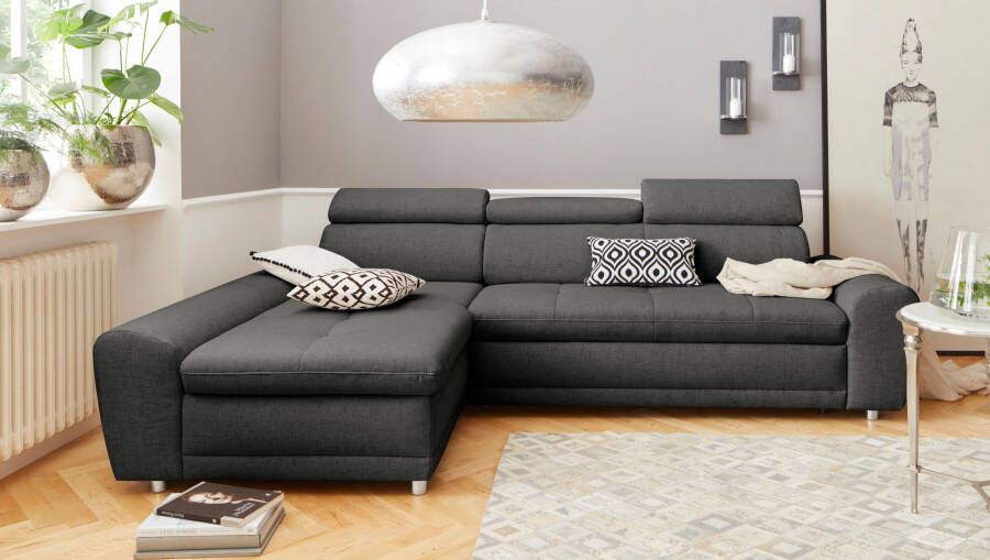 Sit&more Hoekbank Riva L-vorm inclusief verstelbare hoofdsteun naar keuze met slaapfunctie - Foto 9