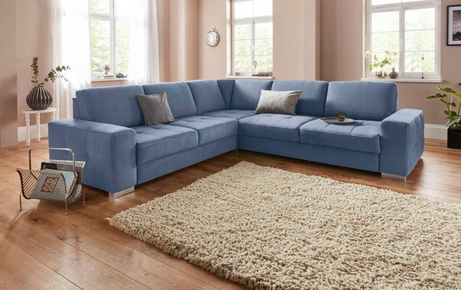 Sit&more Hoekbank Santorini L-vorm met binnenvering en zitdiepteverstelling naar keuze met slaapfunctie - Foto 6