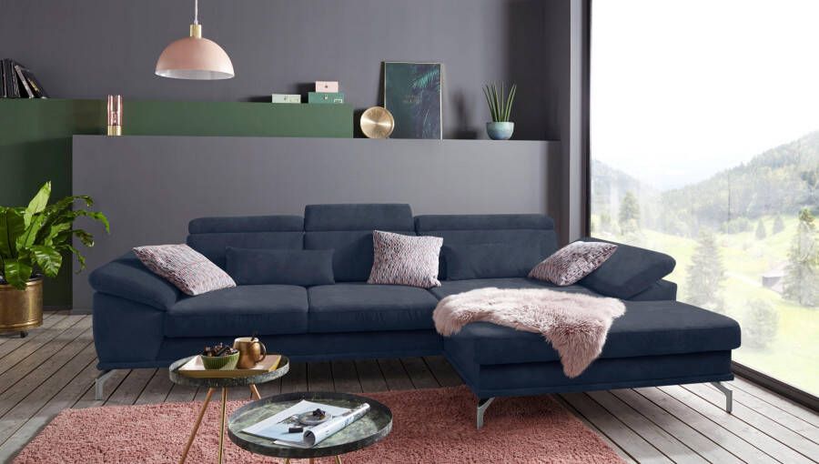 Sit&more Hoekbank Scorpio L-vorm inclusief zitdiepteverstelling naar keuze met verstelbaar hoofdeind - Foto 6