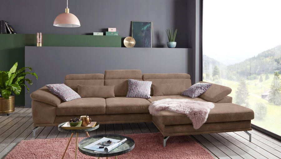 Sit&more Hoekbank Scorpio L-vorm inclusief zitdiepteverstelling naar keuze met verstelbaar hoofdeind - Foto 6