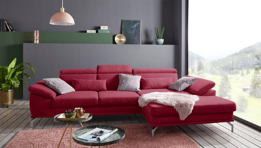 Sit&more Hoekbank Scorpio L-vorm inclusief zitdiepteverstelling naar keuze met verstelbaar hoofdeind - Foto 7