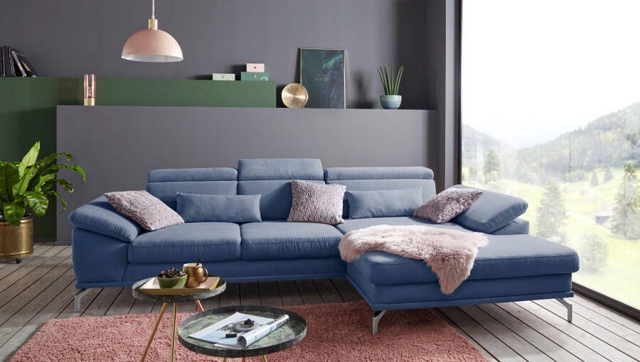 Sit&more Hoekbank Scorpio L-vorm inclusief zitdiepteverstelling naar keuze met verstelbaar hoofdeind - Foto 9