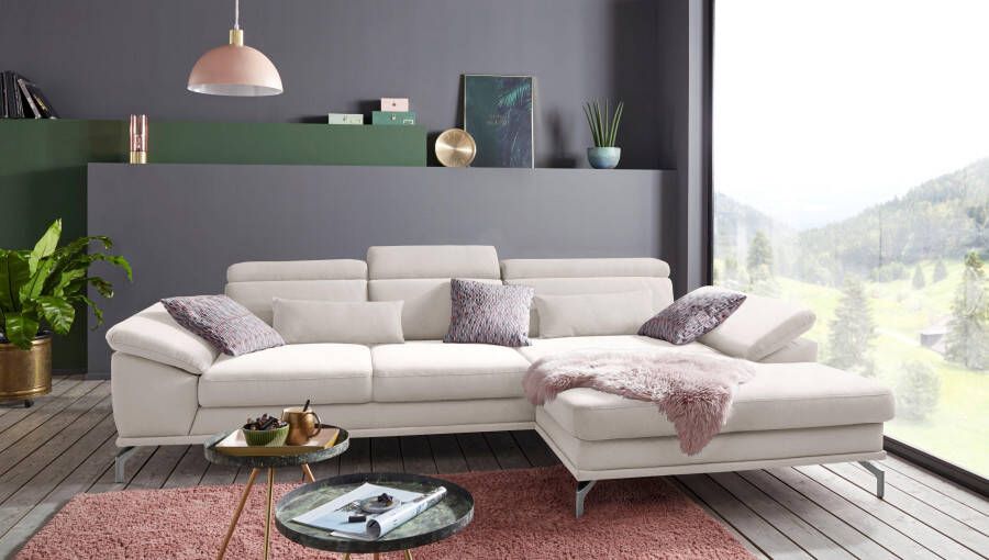 Sit&more Hoekbank Scorpio L-vorm inclusief zitdiepteverstelling naar keuze met verstelbaar hoofdeind - Foto 7