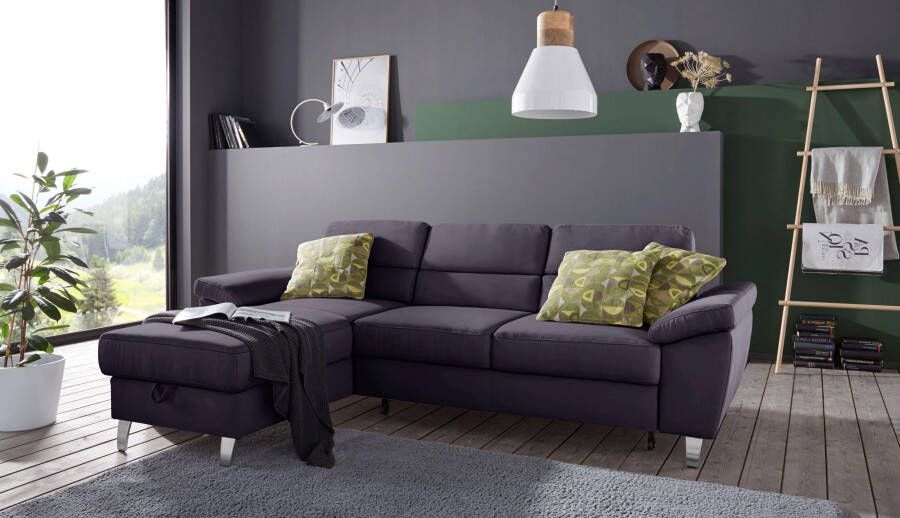 Sit&more Hoekbank Sorano L-vorm naar keuze met slaapfunctie en bedkist