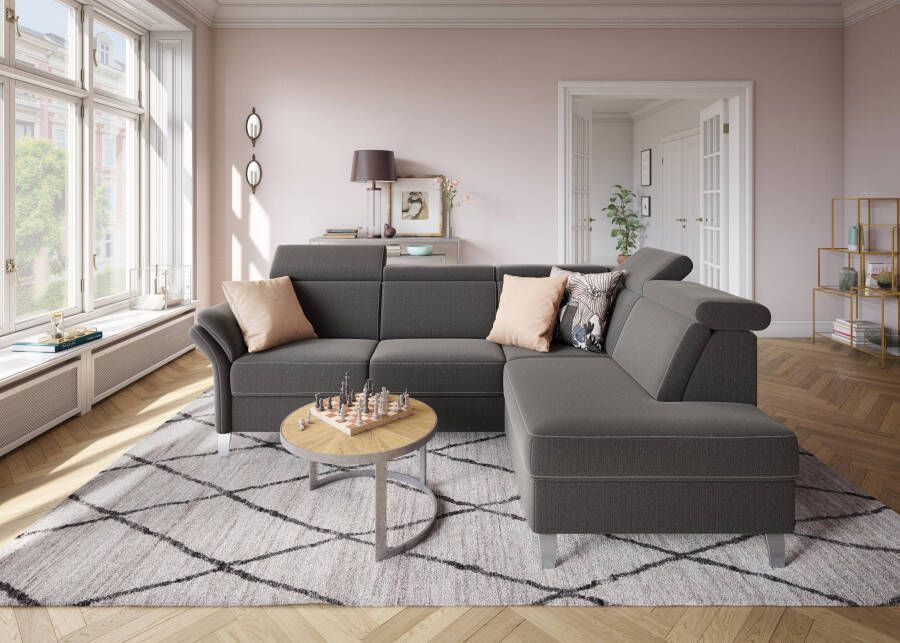 Sit&more Hoekbank Vincenzo L-vorm met verstelbare hoofdsteun naar keuze met slaapfunctie bedkist - Foto 11