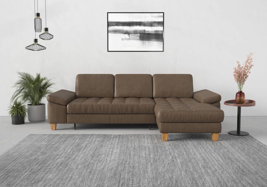 Sit&more Hoekbank Westham L-vorm met récamier met of zonder slaapfunctie bedkist voeten eiken - Foto 13