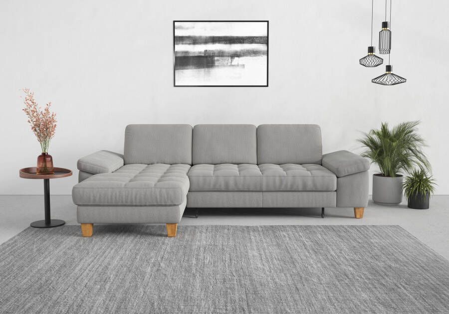 Sit&more Hoekbank Westham L-vorm met récamier met of zonder slaapfunctie bedkist voeten eiken - Foto 13