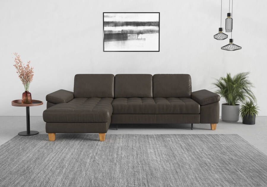 Sit&more Hoekbank Westham L-vorm met récamier met of zonder slaapfunctie bedkist voeten eiken - Foto 13