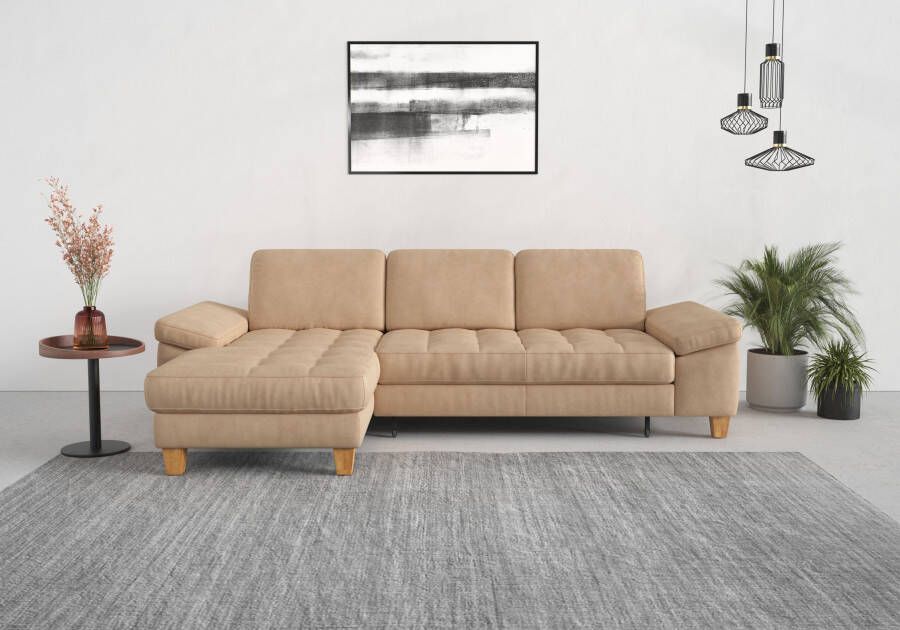 Sit&more Hoekbank Westham L-vorm met récamier met of zonder slaapfunctie bedkist voeten eiken - Foto 13