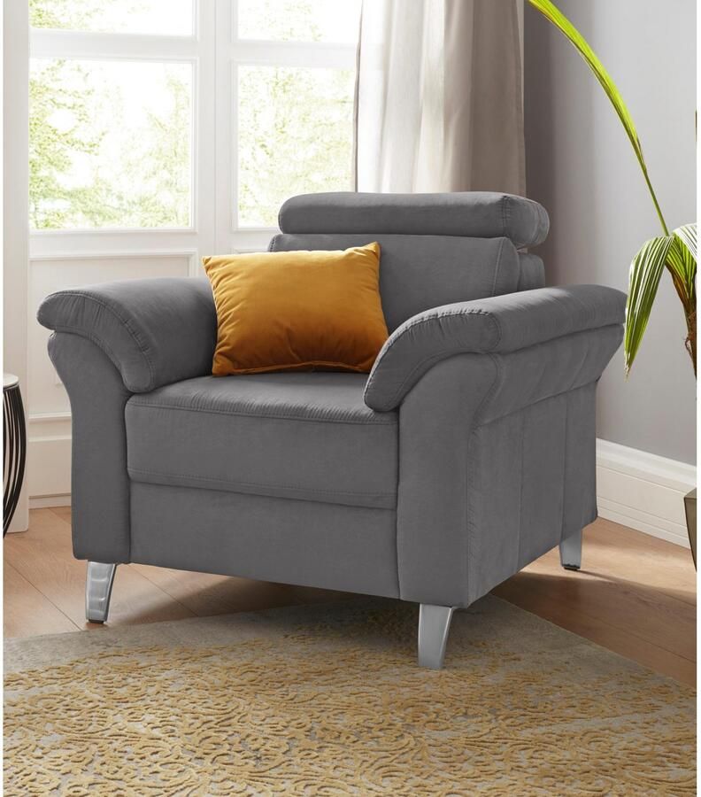 Sit&more 2 5-zitsbank Arngast met binnenvering en verstelbare hoofdsteun