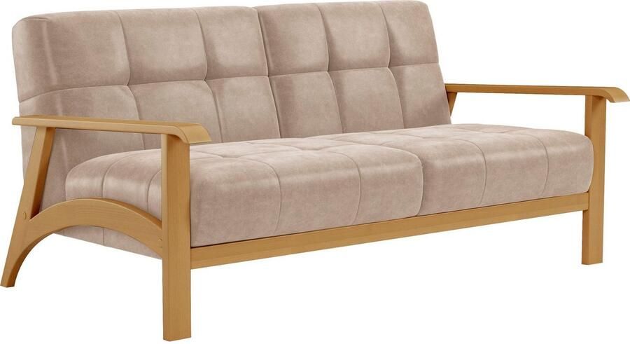 Sit&more 2 5-zitsbank Billund Armleuningen van eikenkleurig beukenhout verschillende bekledingen en kleuren - Foto 4