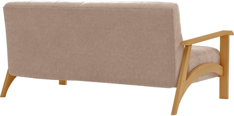 Sit&more 2 5-zitsbank Billund Armleuningen van eikenkleurig beukenhout verschillende bekledingen en kleuren - Foto 5