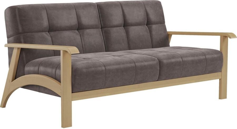 Sit&more 2 5-zitsbank Billund Armleuningen van natuurlijk beukenhout verschillende bekledingen en kleuren - Foto 4