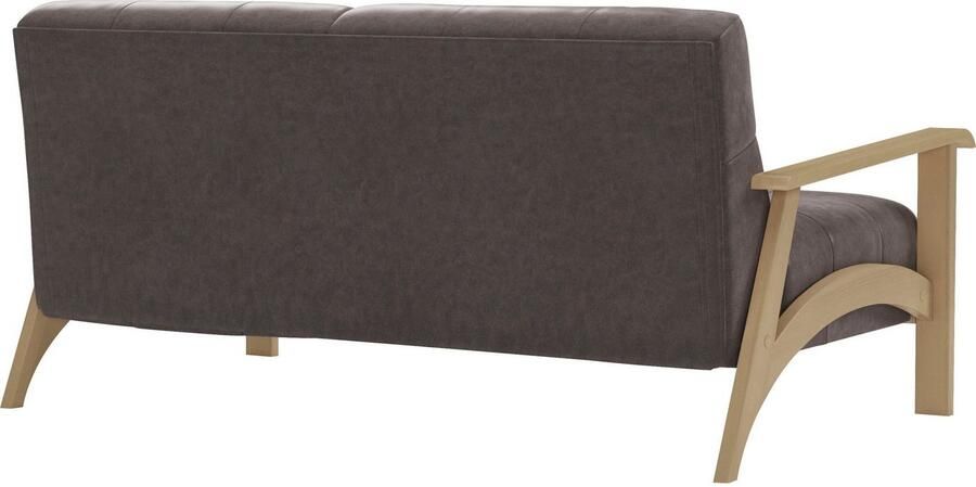 Sit&more 2 5-zitsbank Billund Armleuningen van natuurlijk beukenhout verschillende bekledingen en kleuren - Foto 5