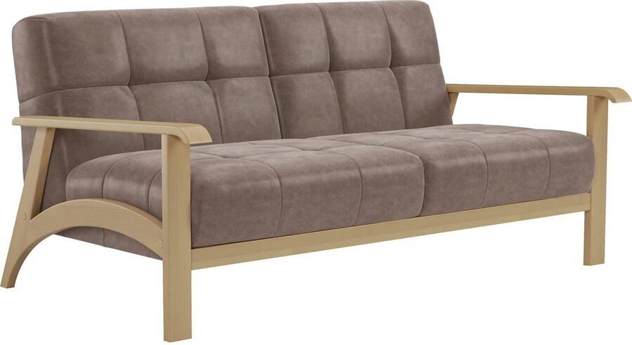 Sit&more 2 5-zitsbank Billund Armleuningen van natuurlijk beukenhout verschillende bekledingen en kleuren - Foto 4