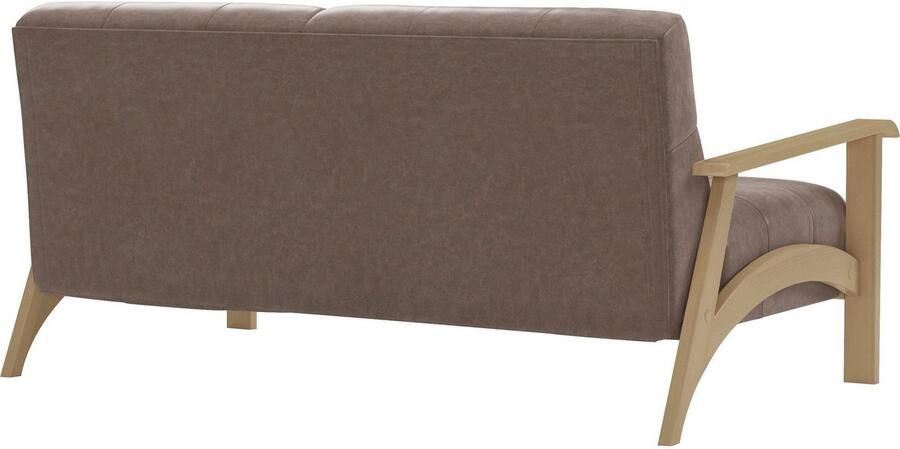 Sit&more 2 5-zitsbank Billund Armleuningen van natuurlijk beukenhout verschillende bekledingen en kleuren - Foto 5
