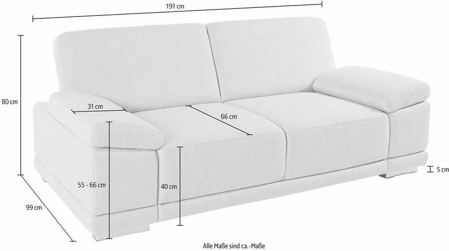 Sit&more 2 5-zitsbank Coria - Foto 6
