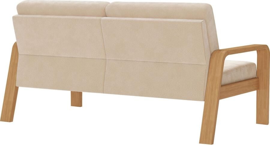 Sit&more 2 5-zitsbank Kolding Armleuningen van eikenkleurig beukenhout verschillende bekledingen en kleuren - Foto 6