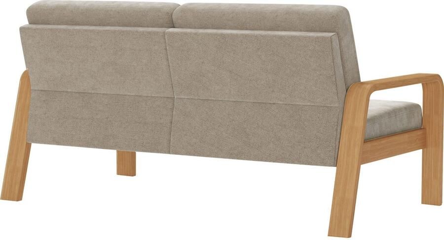 Sit&more 2 5-zitsbank Kolding Armleuningen van eikenkleurig beukenhout verschillende bekledingen en kleuren - Foto 6
