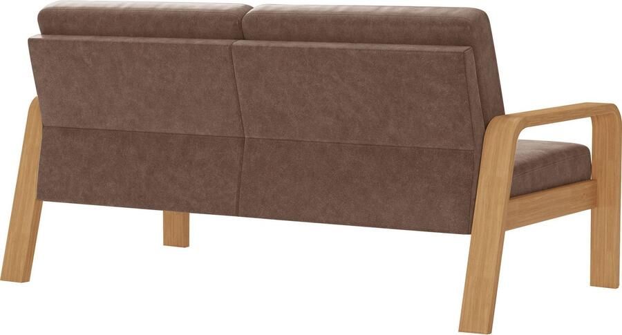 Sit&more 2 5-zitsbank Kolding Armleuningen van eikenkleurig beukenhout verschillende bekledingen en kleuren - Foto 6
