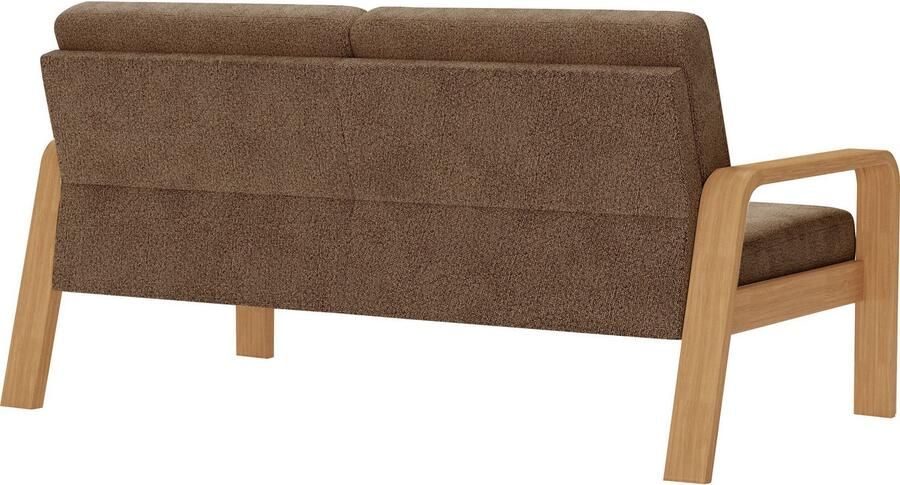 Sit&more 2 5-zitsbank Kolding Armleuningen van eikenkleurig beukenhout verschillende bekledingen en kleuren - Foto 6